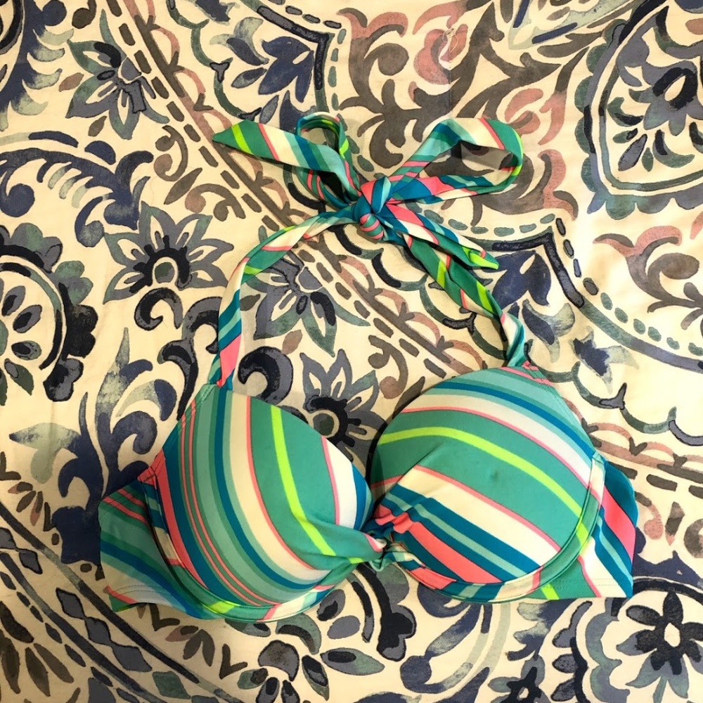 Aerie Striped Bikini Top
